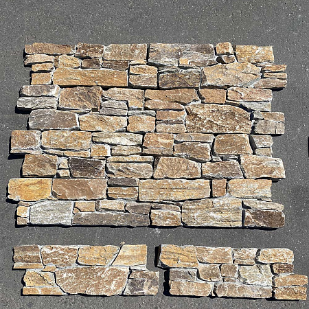 3d панели из натурального камня. Кварцит мультиколор (Грубый камень)