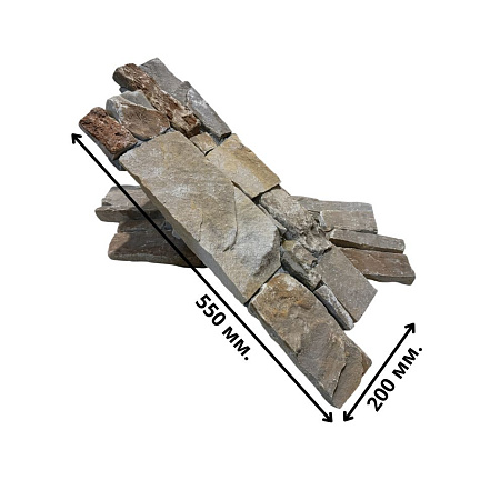 3d панели из натурального камня. Кварцит бежевый (Грубый камень)