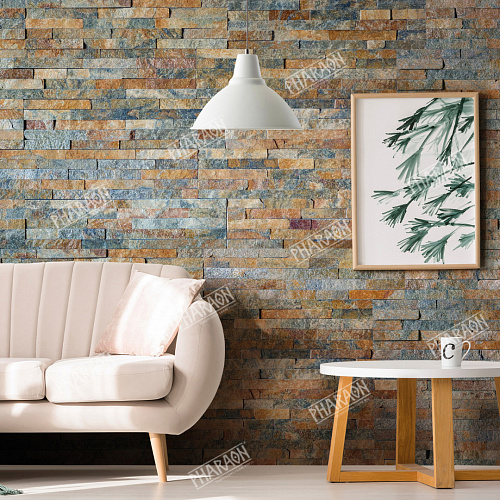 3d панели из натурального камня. Кварцит мультиколор (Классик)