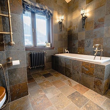 Сланец мультиколор (натуральный скол) 300х600 мм.