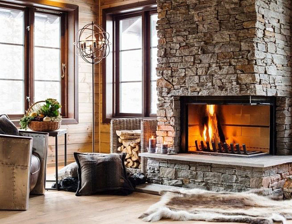 Натуральный отделочный камень для каминов