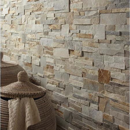 3Д панели из натурального камня. Сланец бежевый (Модерн)