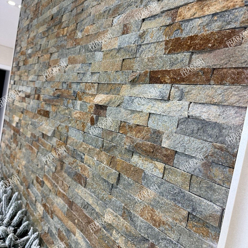 3d панели из натурального камня. Кварцит мультиколор (Классик)