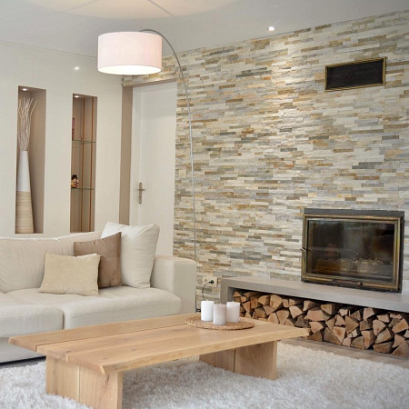 3d панели из натурального камня. Сланец бежевый (Классик)