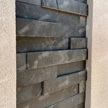 Сланец черный (нарезка) 70х400 мм.