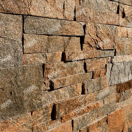 3Д панели из натурального камня. Кварцит мультиколор (Модерн)