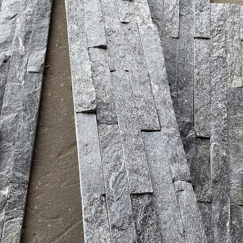 3d панели из натурального камня. Кварцит чёрный (Классик)