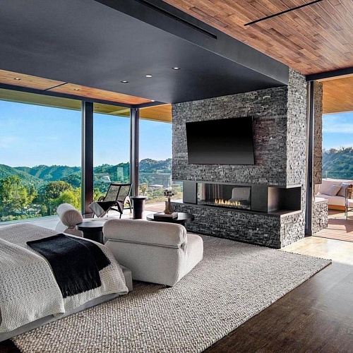 3d панели из натурального камня. Мрамор древесный серый (Классик)