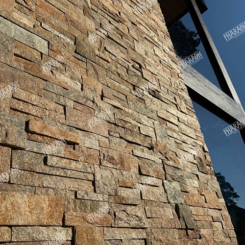 3d панели из натурального камня. Кварцит мультиколор (Модерн)