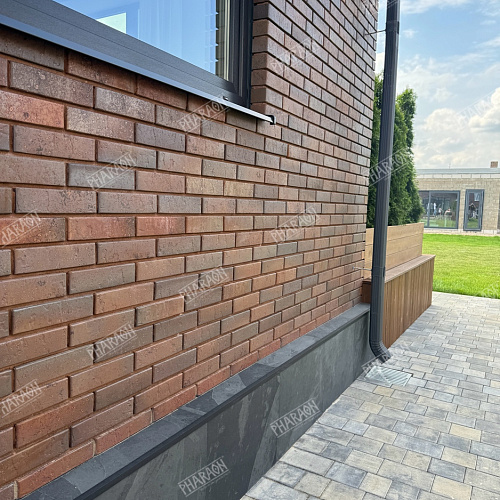 Сланец чёрный (натуральный скол) 300х600 мм.