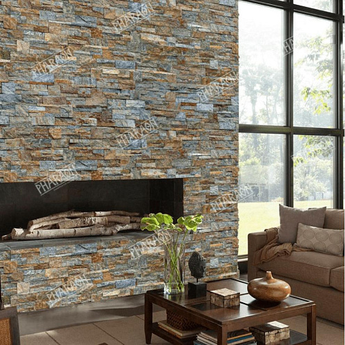 3d панели из натурального камня. Кварцит мультиколор (Модерн)