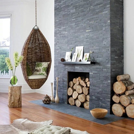 3d панели из натурального камня. Сланец чёрный (Классик)