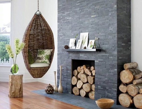 Натуральный отделочный камень для каминов