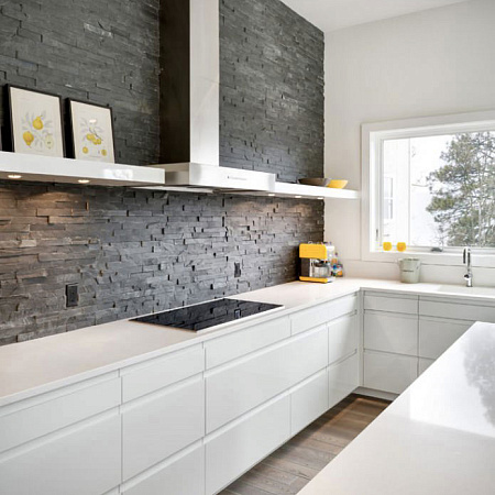 3d панели из натурального камня. Сланец чёрный (Классик)