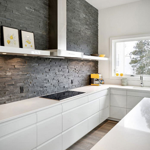 3d панели из натурального камня. Сланец чёрный (Неоклассик)