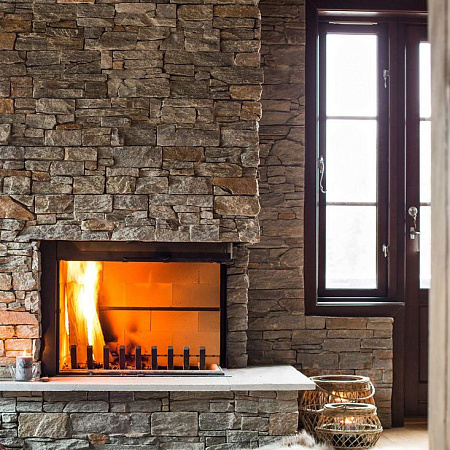 Кварцит серо-зеленый (Наружный угол)