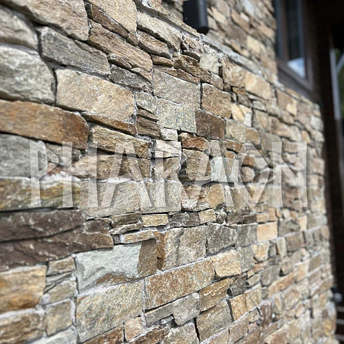 3d панели из натурального камня. Кварцит мультиколор (Грубый камень)