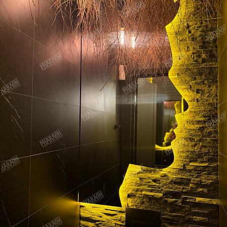 3d панели из натурального камня. Кварцит чёрный (Классик)