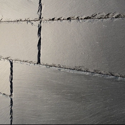 Сланец чёрный (натуральный скол) 200х400 мм.