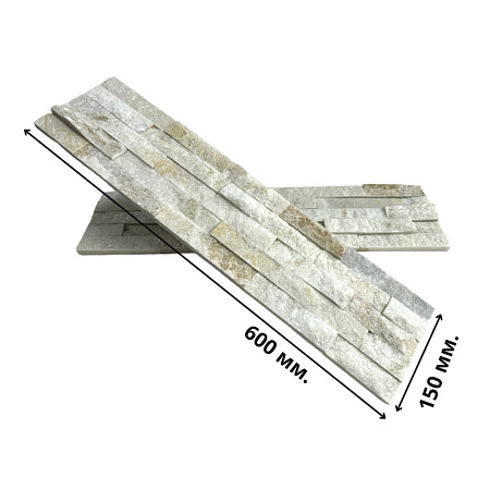 3d панели из натурального камня. Кварцит бежевый (Классик)