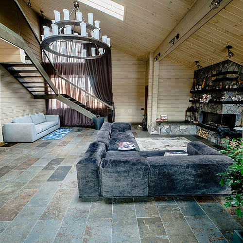 Сланец мультиколор (натуральный скол) 300х600 мм.