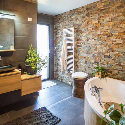 3d панели из натурального камня. Сланец мультиколор (Модерн)