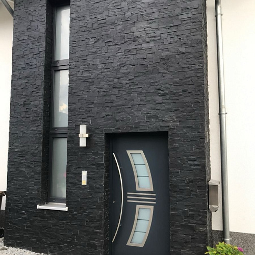 3d панели из натурального камня. Сланец чёрный (Модерн)