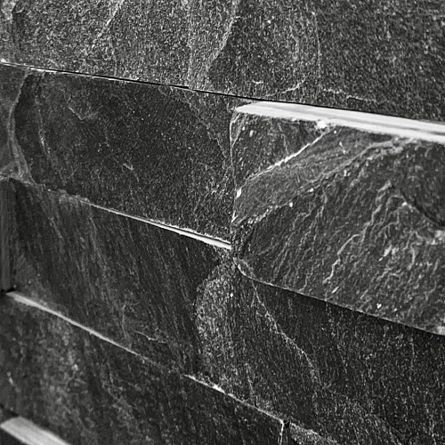 3d панели из натурального камня. Сланец чёрный (Неоклассик)