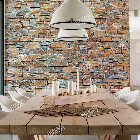 3d панели из натурального камня. Кварцит мультиколор (Грубый камень)