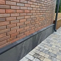Сланец чёрный натуральный скол 600х1200 мм. — 3Д-панели для цоколя