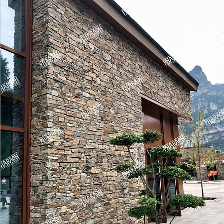 3d панели из натурального камня. Кварцит мультиколор (Грубый камень)