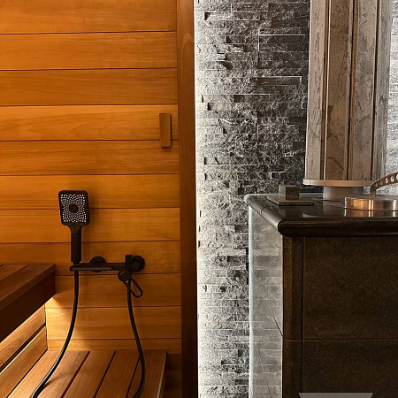 3d панели из натурального камня. Кварцит чёрный (Классик)