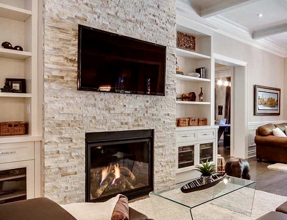 Натуральный отделочный камень для каминов