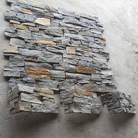 Кварцит серо-зеленый (Наружный угол)