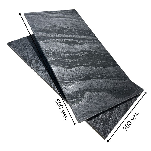 Сланец Сильвер Грей (полированный) 300х600