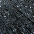 3d панели из натурального камня. Кварцит чёрный (Классик)