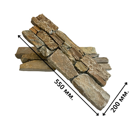 3d панели из натурального камня. Кварцит мультиколор (Грубый камень)