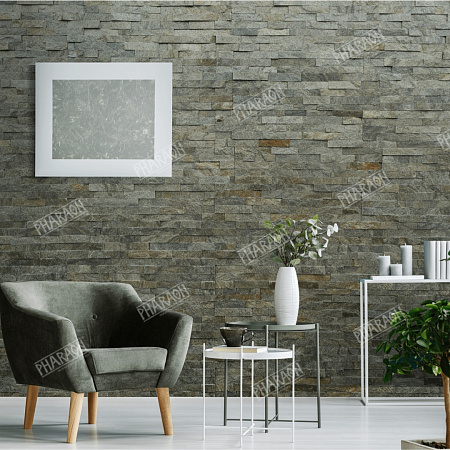 3d панели из натурального камня. Кварцит зелёный (Классик)