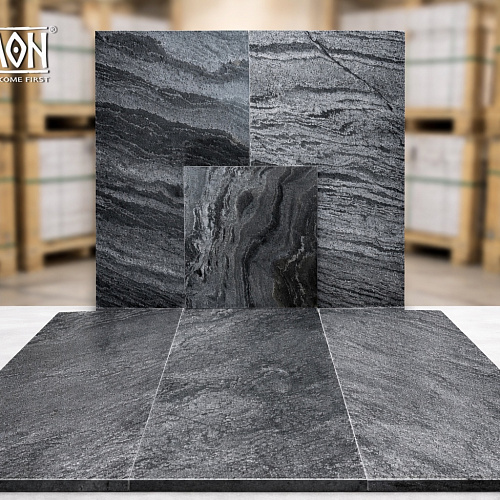 Сланец Сильвер Грей (полированный) 300х600