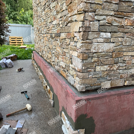 3d панели из натурального камня. Кварцит бежевый (Грубый камень)