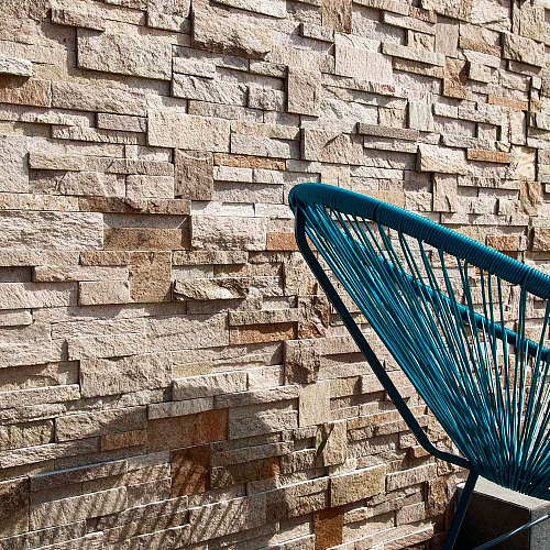 3d панели из натурального камня. Сланец бежевый (Модерн)