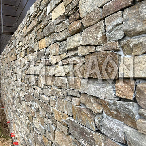 3d панели из натурального камня. Кварцит мультиколор (Грубый камень)