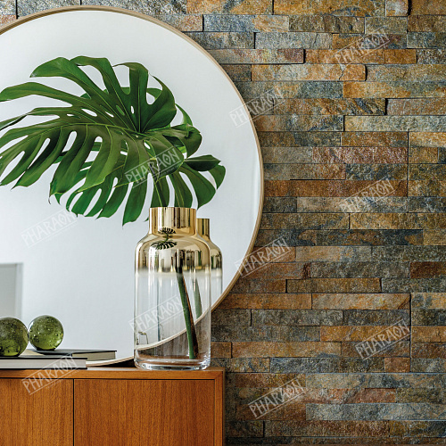 3d панели из натурального камня. Кварцит мультиколор (Классик)