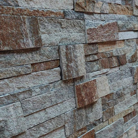3d панели из натурального камня. Кварцит серо-зелёный (Модерн) 