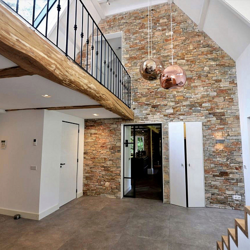 3d панели из натурального камня. Кварцит бежевый (Грубый камень)