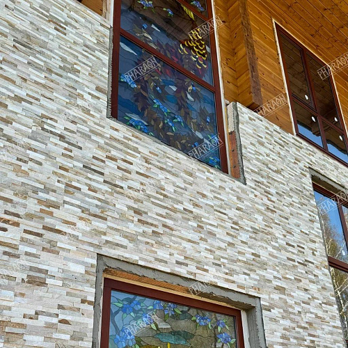 3Д панели из натурального камня. Сланец бежевый (Классика)