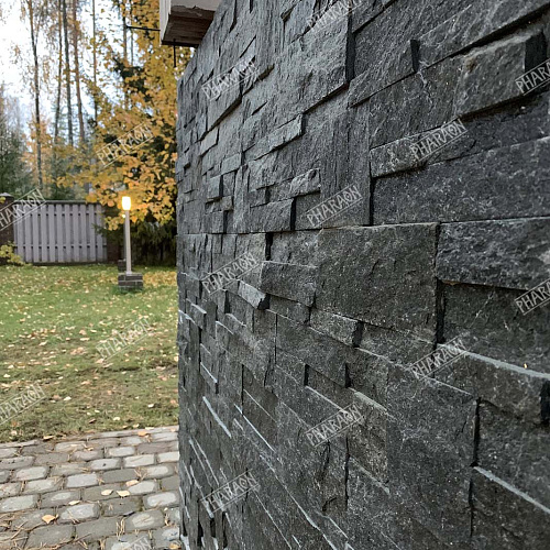 3d панели из натурального камня. Кварцит чёрный (Модерн) 