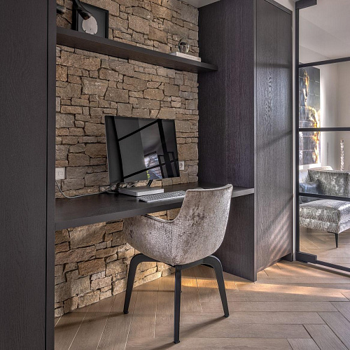 3d панели из натурального камня. Кварцит серо-коричневый (Грубый камень)