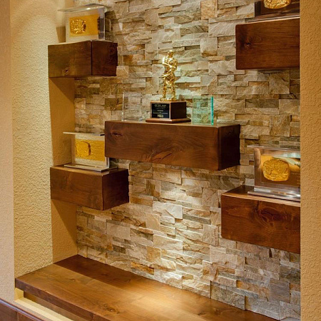 3Д панели из натурального камня. Сланец бежевый (Модерн)