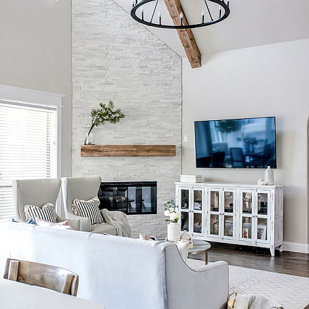 3d панели из натурального камня. Кварцит белый (Классик)